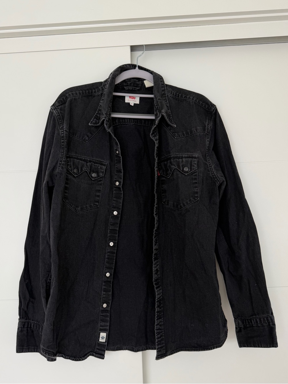 Men’s Levi's Black Denim Button-Down Shirt